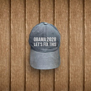 Embroidered Obama 2028 Let's Fix This Hat