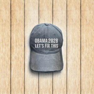 Embroidered Obama 2028 Let's Fix This Hat
