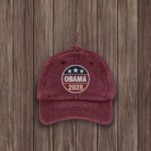 Embroidered Obama 2028 Wash Hat