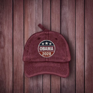 Embroidered Obama 2028 Wash Hat