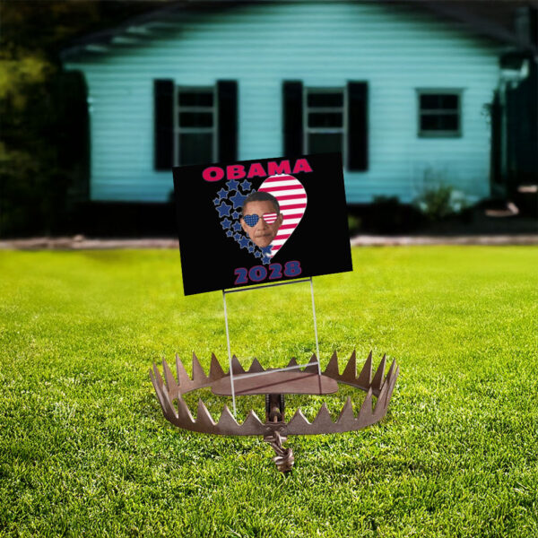 Funny Obama Heart, Patriotic Yard Sign