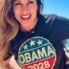Lisa Guerrero Wearing Obama 2028 T-Shirt