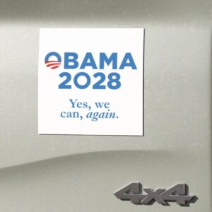 OBAMA 2028 Yes, We can, again Car Magnet
