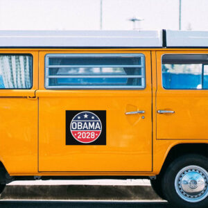 Obama 2028 Campaign Logo Sticker