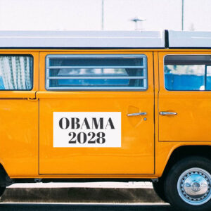 Obama 2028, Gift for Activists, Political Campaign Sticker