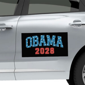 Obama 2028 Let's Fix This Flag usa Sticker