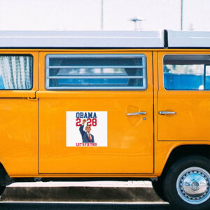 Obama 2028 Let's Fix This, Funny Vote Hope Change Sticker