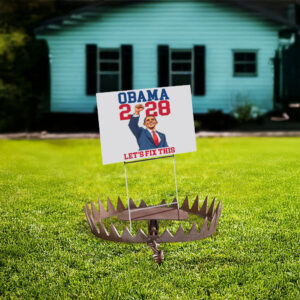 Obama 2028 Let's Fix This, Funny Vote Hope Change Yard Sign