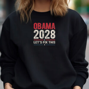 Obama 2028 Let's Fix This, Retro Political Shirt