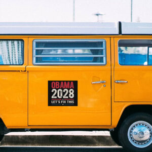 Obama 2028 Let's Fix This, Retro Political Sticker