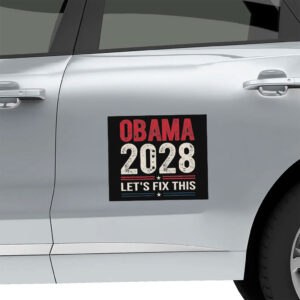 Obama 2028 Let's Fix This, Retro Political Sticker
