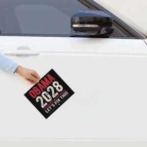 Obama 2028 Let's Fix This, Retro Political Sticker
