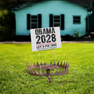Obama 2028 Let's Fix This Yard Sign