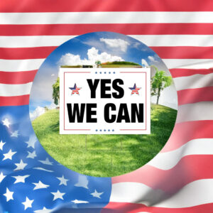 Obama 2028 Let's Fix This Yard Sign