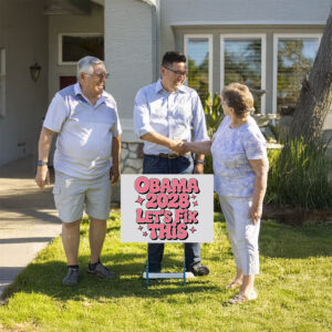 Obama 2028, Obama 48th, Obama 2028 Let's Fix This Yard Sign