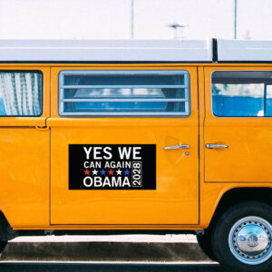 Obama 2028, Presidential Race Third Term Democracy Wins Tee Sticker