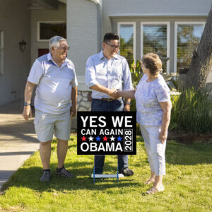 Obama 2028, Presidential Race Third Term Democracy Wins Yard Sign