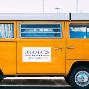 Obama 2028 Save America, Funny Political Democrat Sticker