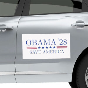 Obama 2028 Save America, Funny Political Democrat Sticker