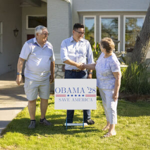 Obama 2028 Save America, Funny Political Democrat Yard Sign