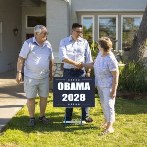Obama 2028 They made the rules we will play Yard Sign