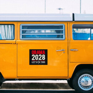 Obama 2028 let’s fix this, President Obama 2028 Sticker