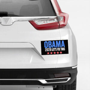 President Obama 2028 Let's Fix This Sticker