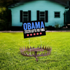 President Obama 2028 Let's Fix This Yard Sign