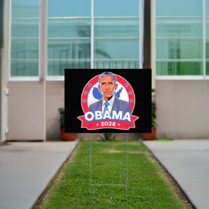 President Obama 2028 caricature Yard Sign