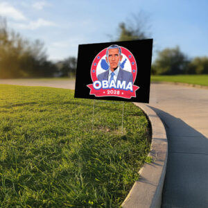 President Obama 2028 caricature Yard Sign