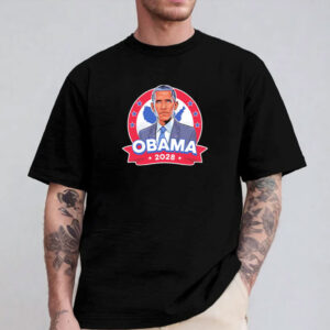 President Obama 2028 caricature shirt