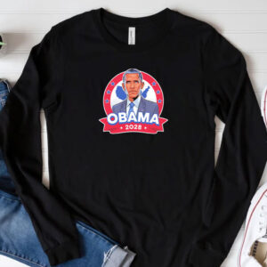 President Obama 2028 caricature shirt