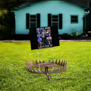 Pro Obama 2028 Let's Fix This Yard Sign