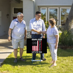 We The People, Obama 2028 Let's Fix This Yard Sign