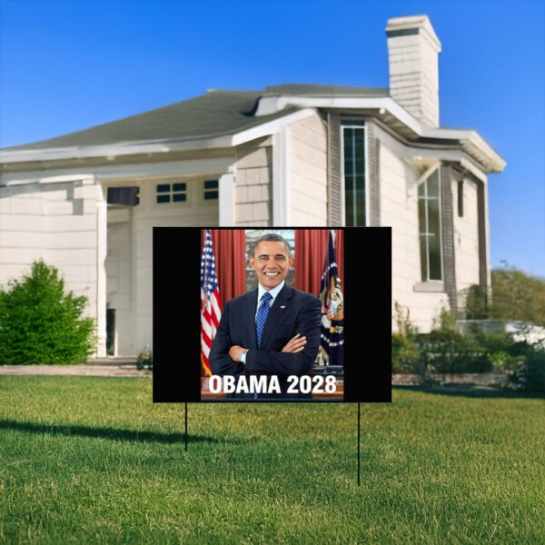 Barack Obama for President 2028 Election, Gifts for Obama Supporters Yard Sign