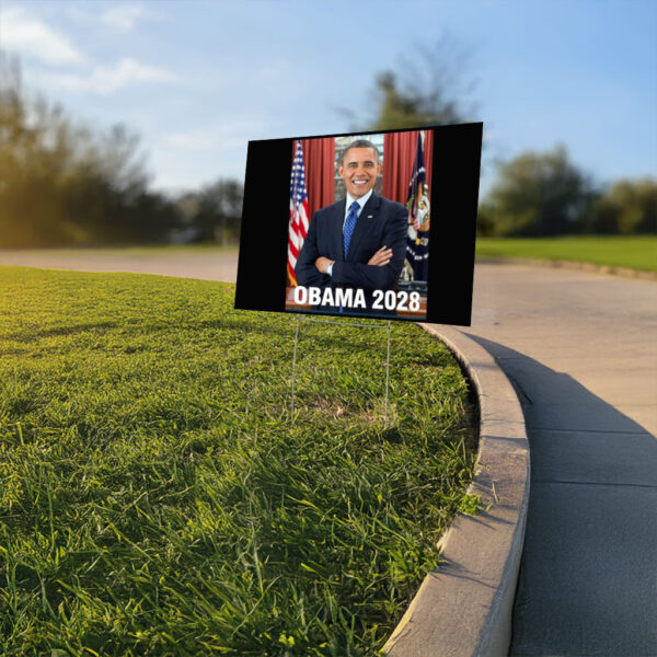 Barack Obama for President 2028 Election, Gifts for Obama Supporters Yard Sign