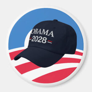 Embroidered Navy Blue Campaign Cap Obama 2028 Hat