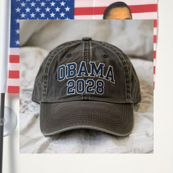 Embroidered Obama 2028 Hat - Vintage Style Baseball Cap