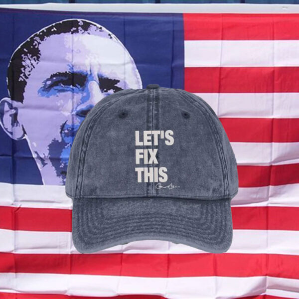 Embroidered Obama Let Fix This Obama 2028 HAT
