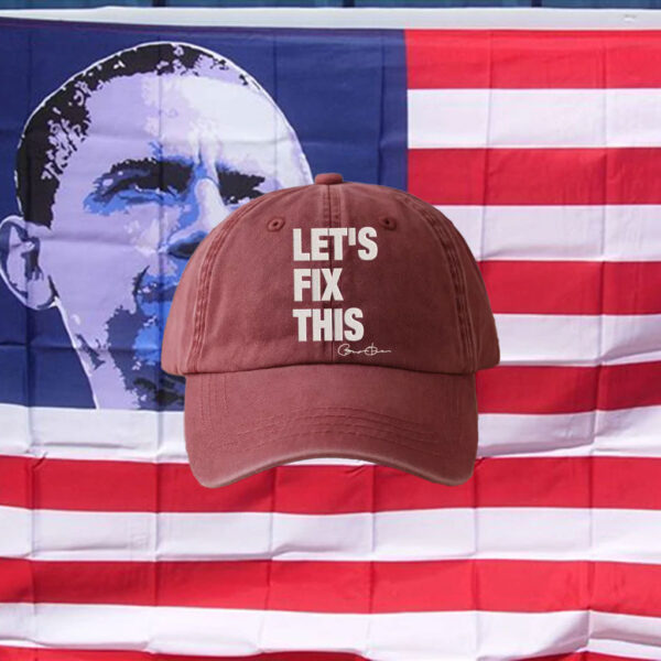 Embroidered Obama Let Fix This Obama 2028 HAT