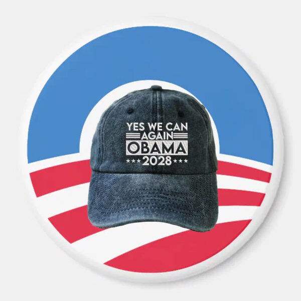Embroidered Yes We Can Again Obama 2028 Hat