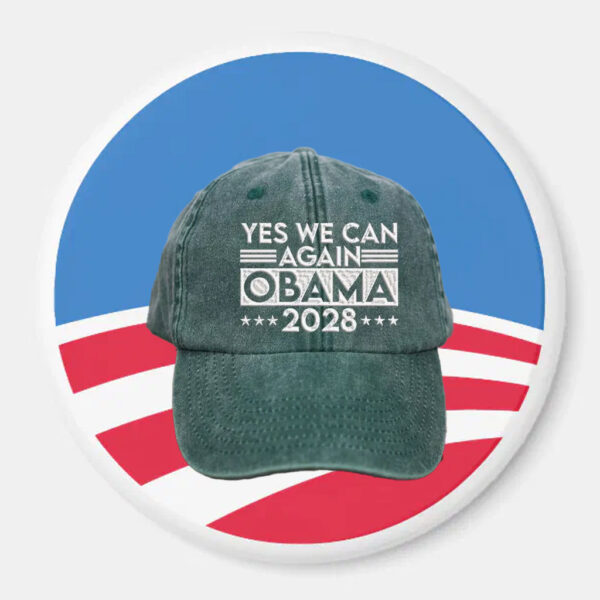 Embroidered Yes We Can Again Obama 2028 Hat