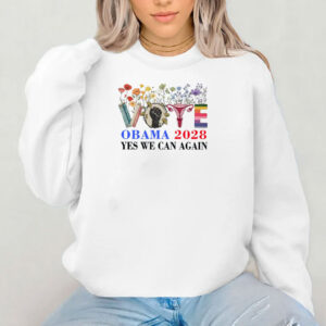 Floral Vote Obama 2028 Yes We Can Again, Obama 2028 Shirt