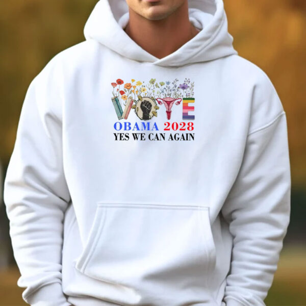 Floral Vote Obama 2028 Yes We Can Again, Obama 2028 Shirt