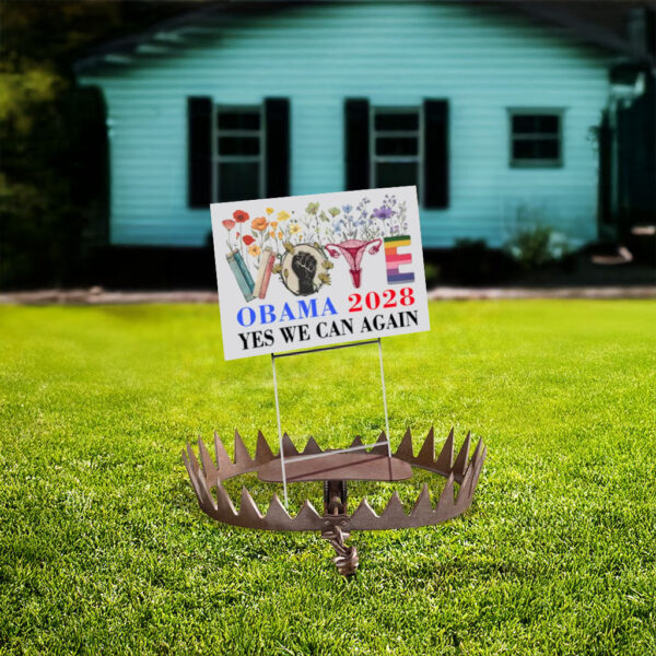 Floral Vote Obama 2028 Yes We Can Again, Obama 2028 Yard Sign