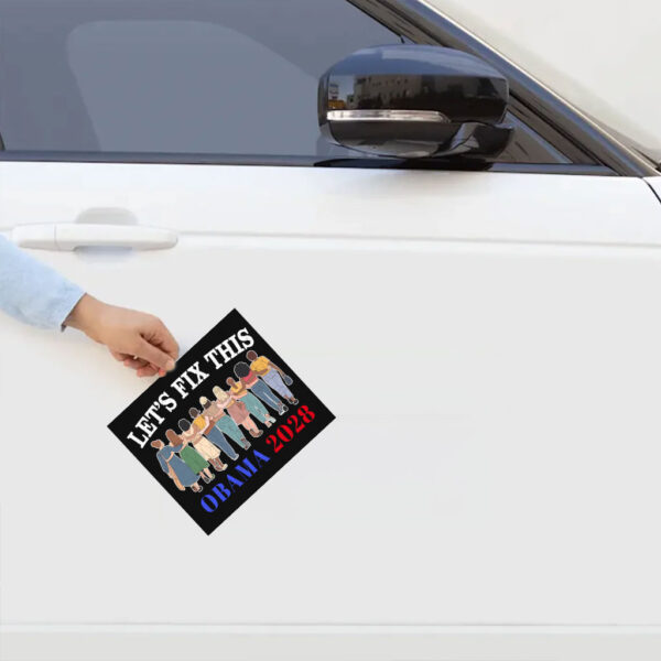 Let’s Fix This Political, Obama 2028 Sticker