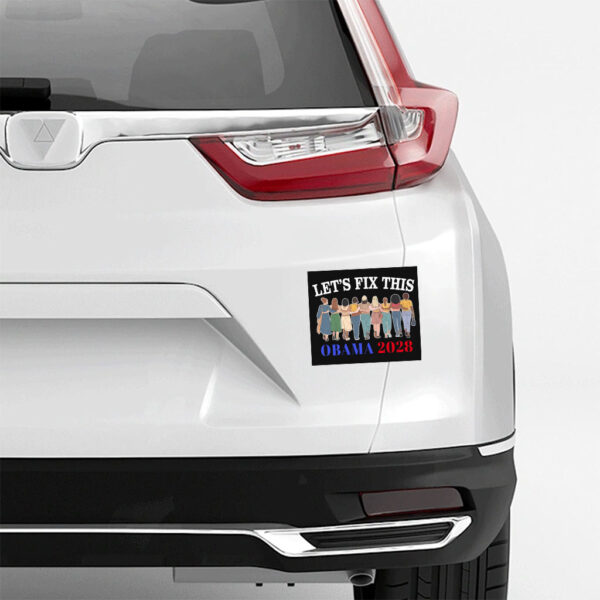 Let’s Fix This Political, Obama 2028 Sticker