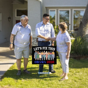 Let’s Fix This Political, Obama 2028 Yard Sign
