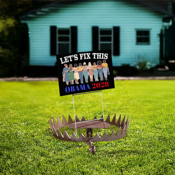 Let’s Fix This Political, Obama 2028 Yard Sign