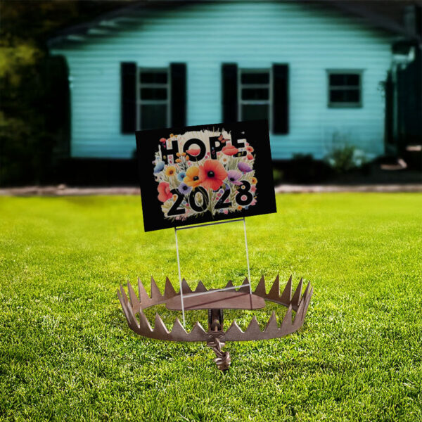OBAMA 2028 for President, Hope 2028 Floral Yard Sign